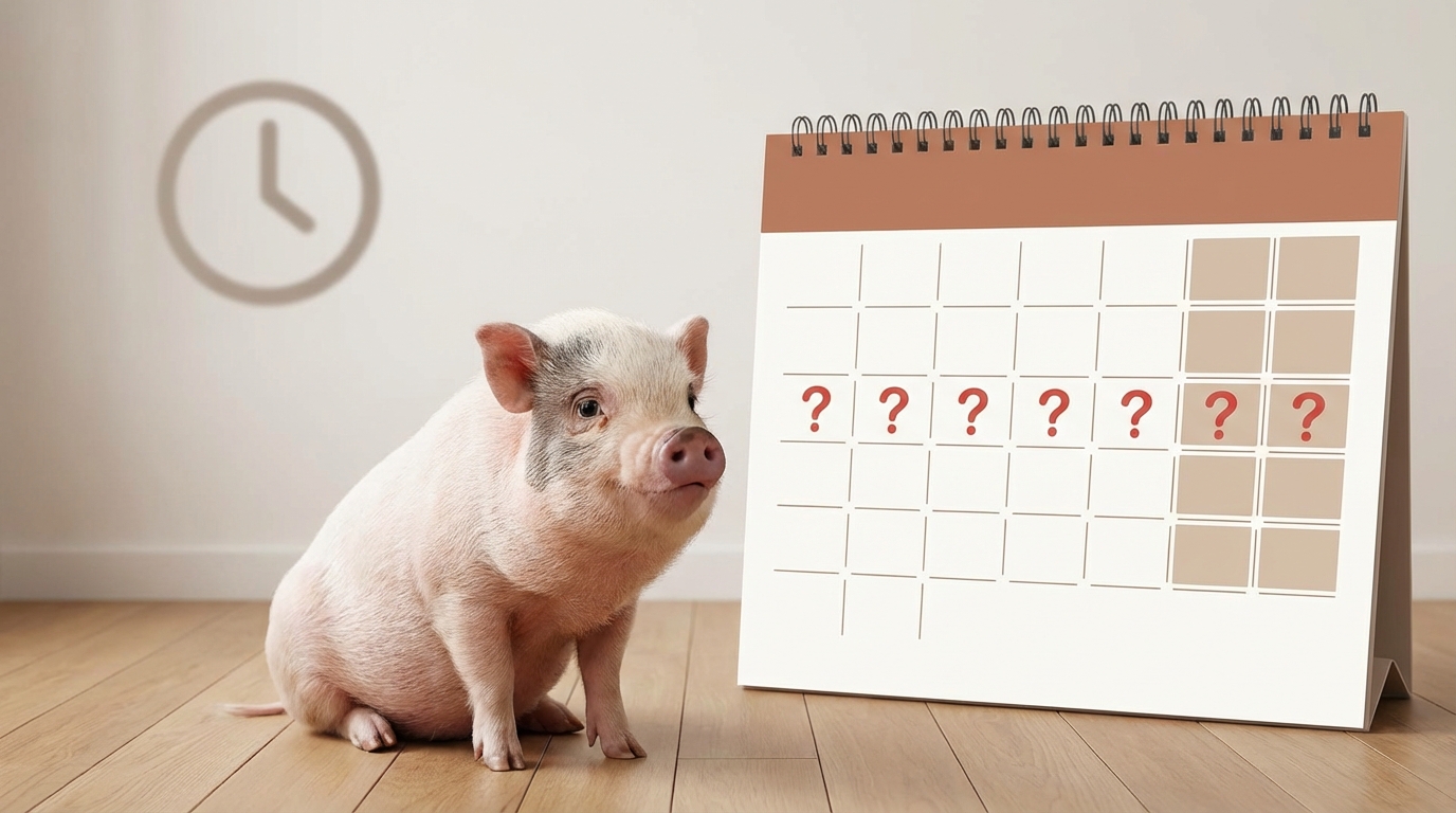 マイクロブタの便秘は何日出ないと危険？判断基準を解説