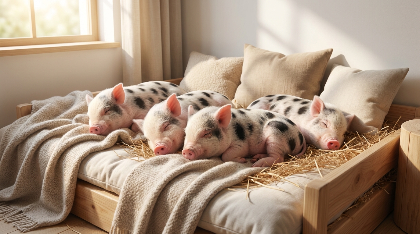 マイクロブタが快適に寝る環境をつくる5つの条件