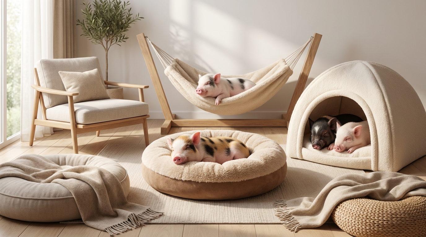 マイクロブタの寝床グッズの選び方とおすすめタイプ