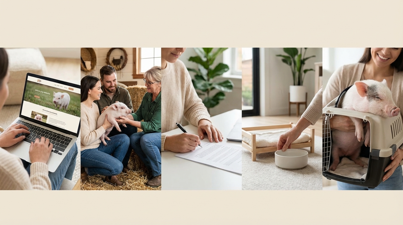 マイクロブタ購入の流れ|問い合わせからお迎えまで5ステップ