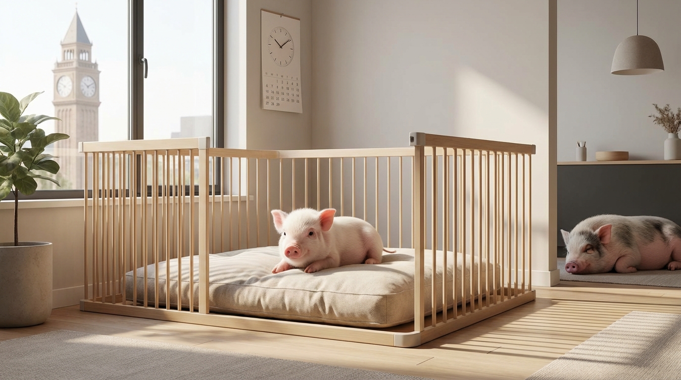 【結論】マイクロブタのお留守番は条件付きでOK｜年齢別の時間目安