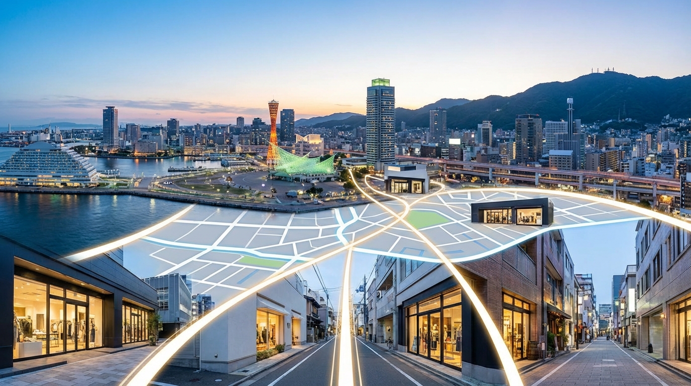 神戸から各店舗への詳細アクセスガイド