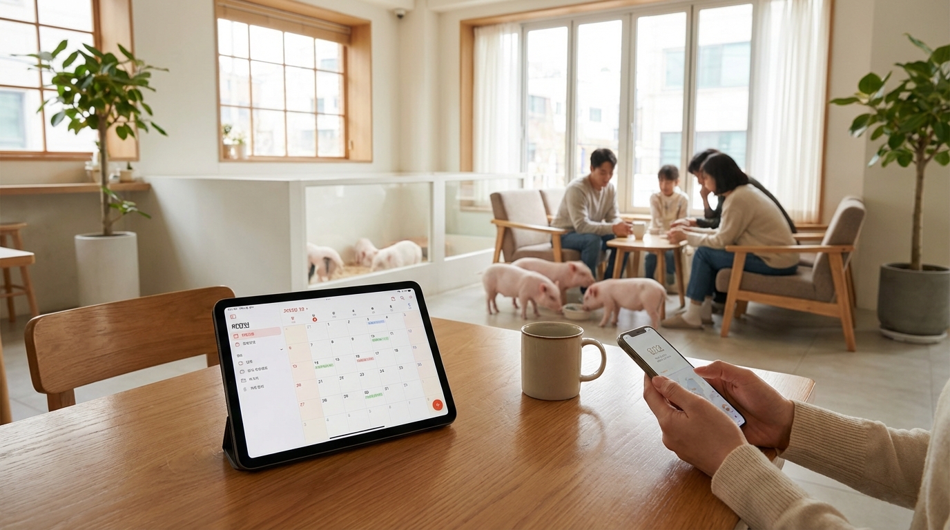 マイクロブタカフェの予約方法と予約のコツ