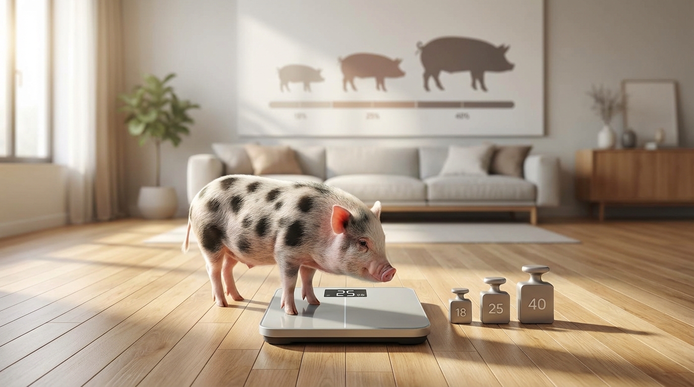 マイクロブタの大人の体重は何キロ?成体で18〜40kg・一般的に20kg前後