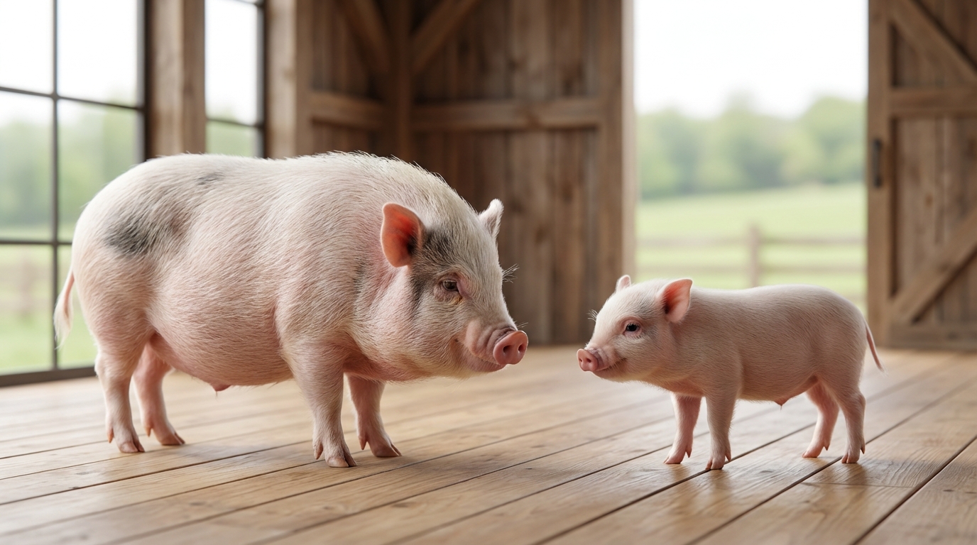 マイクロブタとミニブタの違い|大きさ・体重を比較