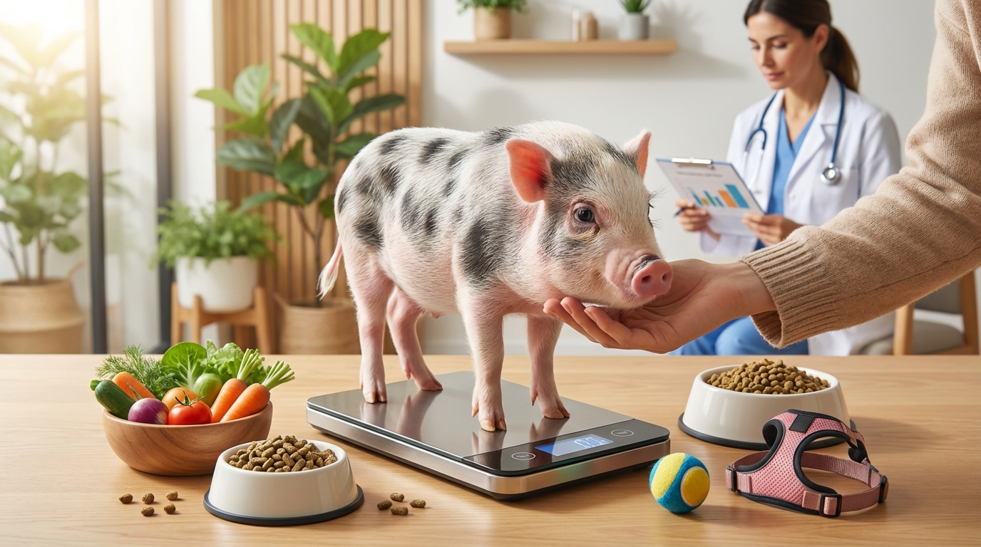 マイクロブタの適正体重を維持するための基本ケア