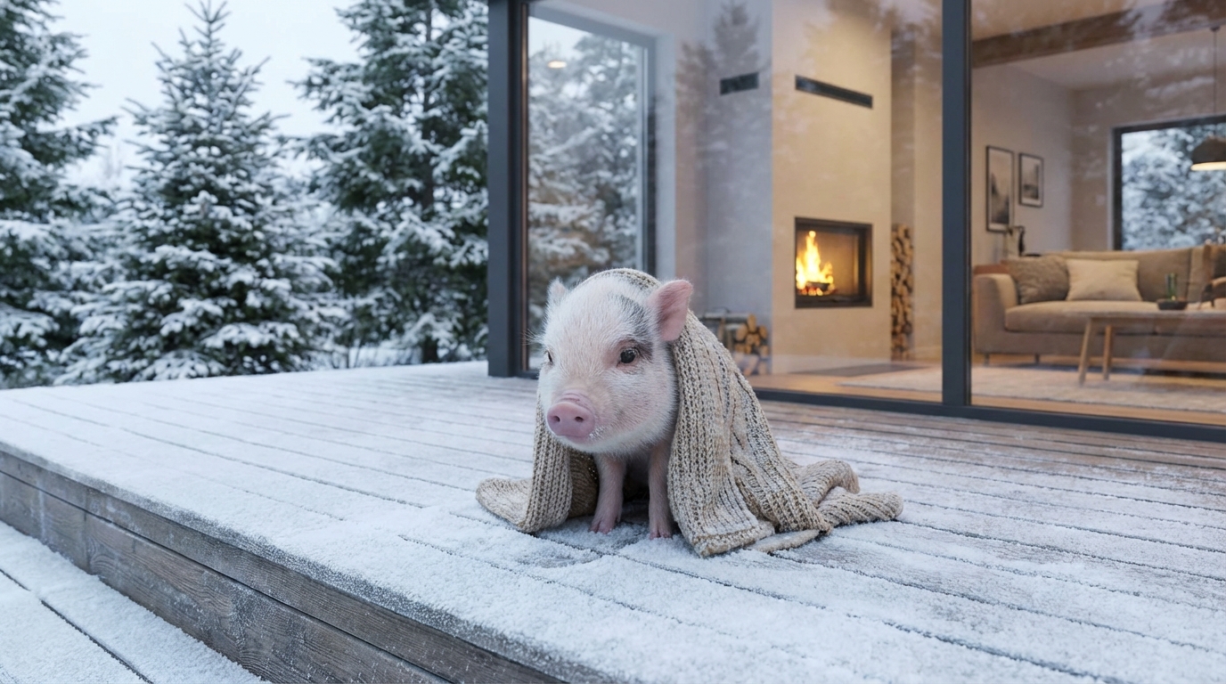 マイクロブタが寒さに弱い3つの理由