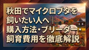 秋田でマイクロブタを飼いたい人へ｜購入方法・ブリーダー・飼育費用を徹底解説