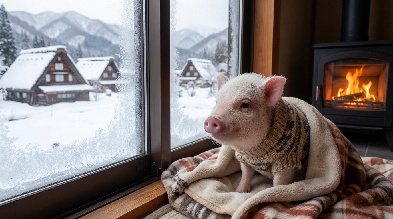 秋田県でマイクロブタは飼える？寒冷地飼育の結論
