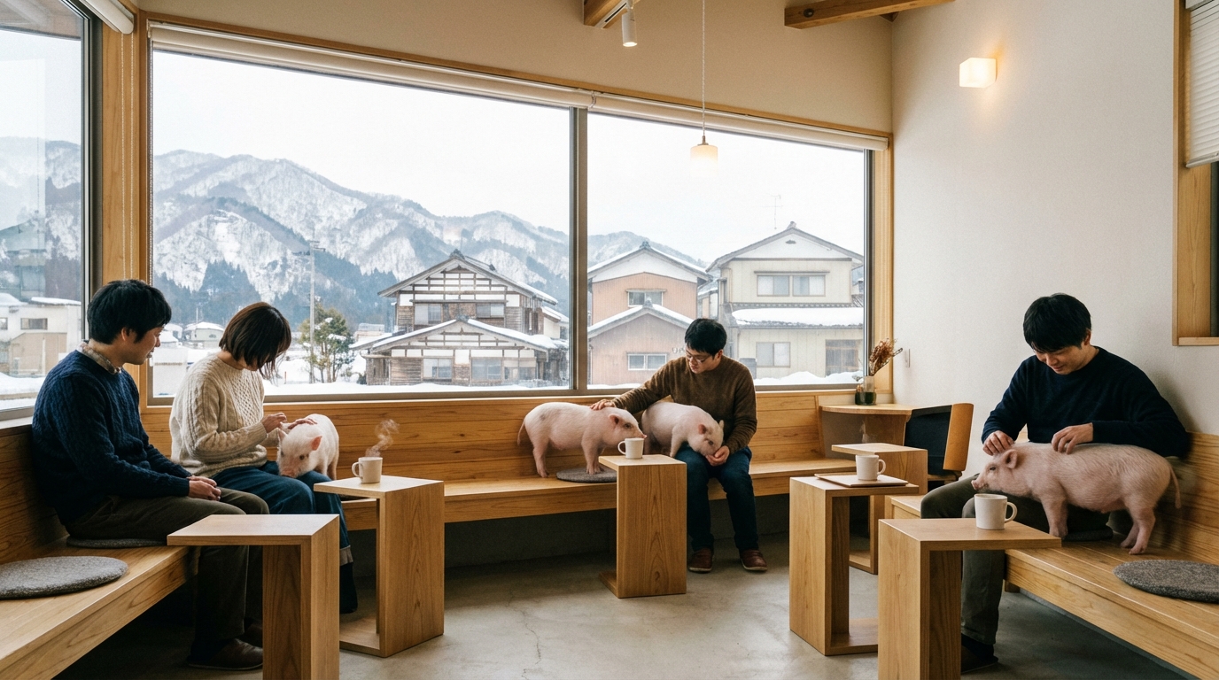 秋田県内にマイクロブタカフェ・ふれあい施設はある？