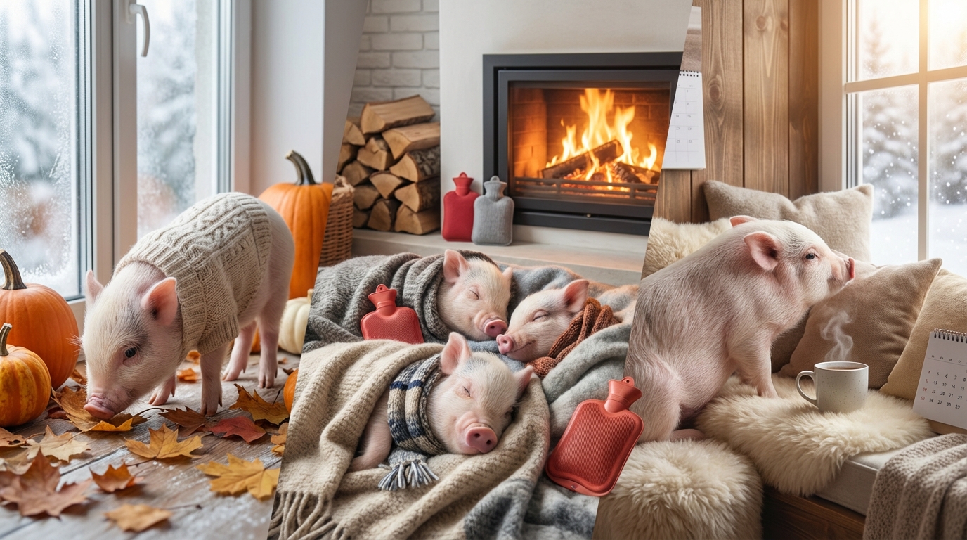 【月別】マイクロブタの冬支度スケジュール