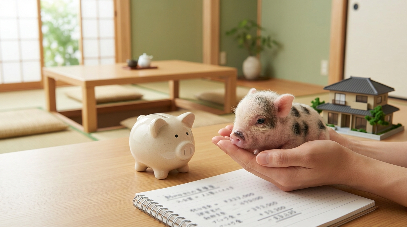 マイクロブタの値段と飼育費用｜愛媛で飼う場合の目安