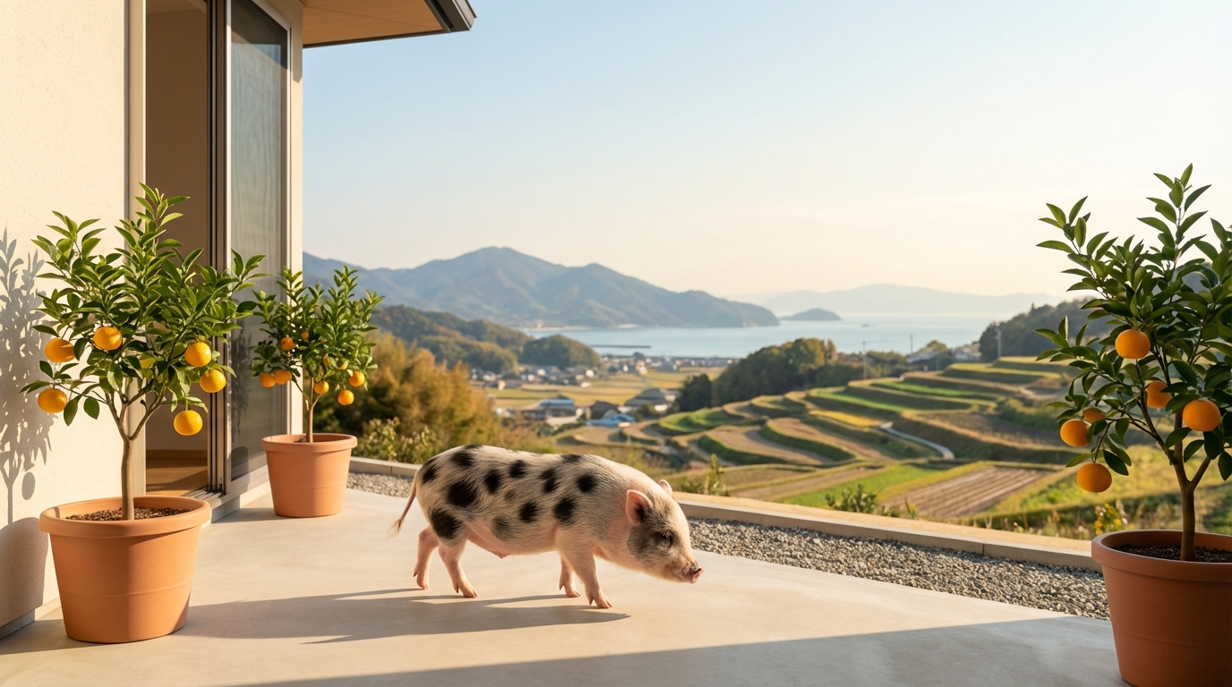 愛媛の気候・住環境でマイクロブタは飼える？