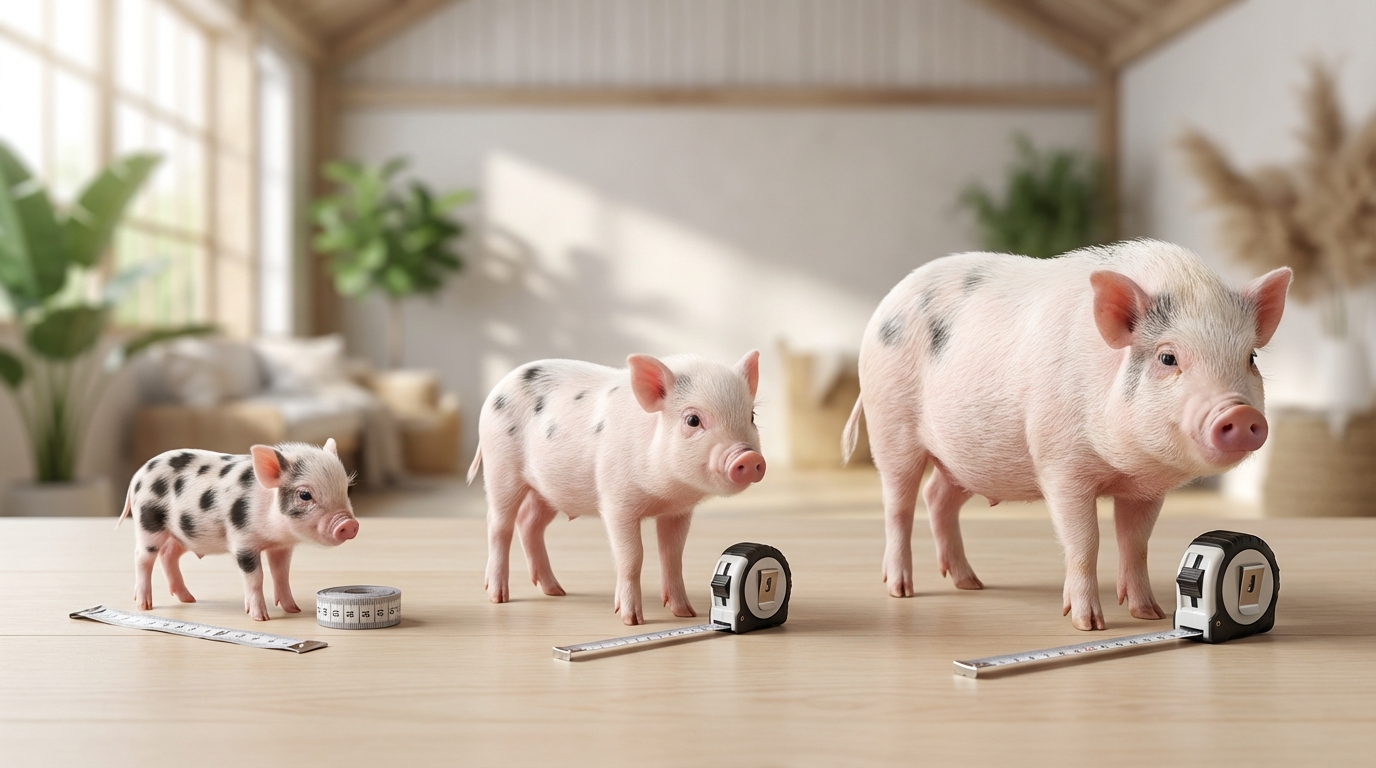 マイクロブタの成長推移｜月齢別の体重・体長目安