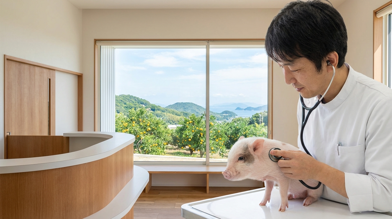 愛媛県内でマイクロブタを診てくれる動物病院リスト