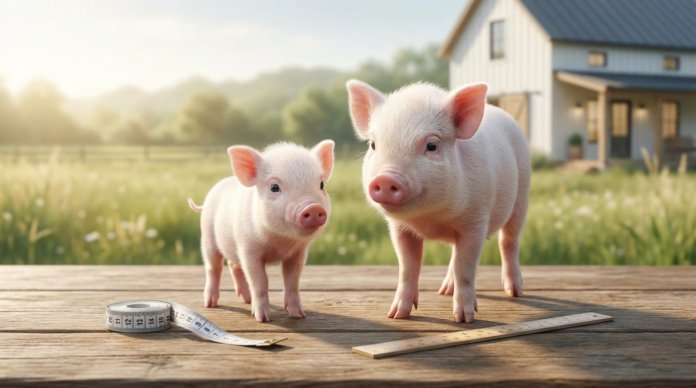 マイクロブタとミニブタの違い｜定義と大きさを比較