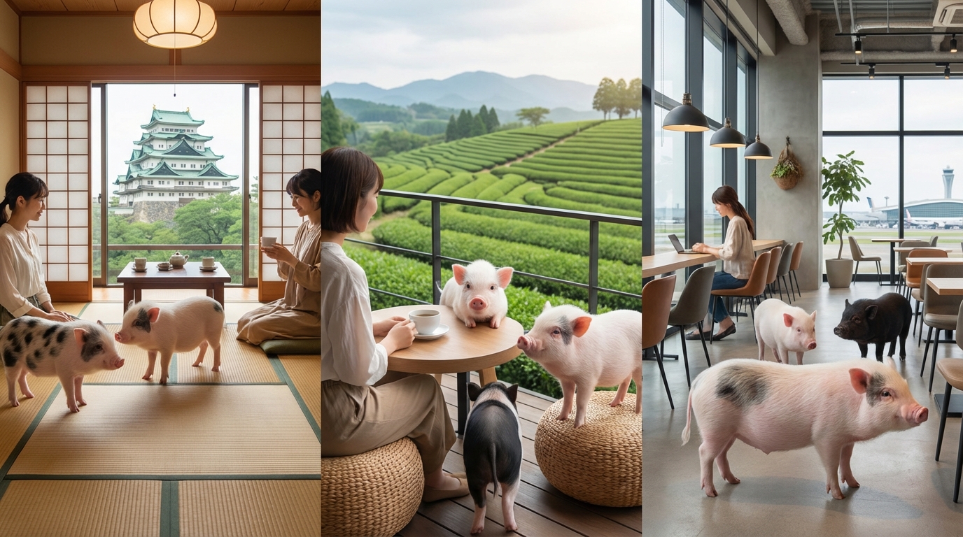 愛知県でマイクロブタに会える場所一覧【早見表付き】