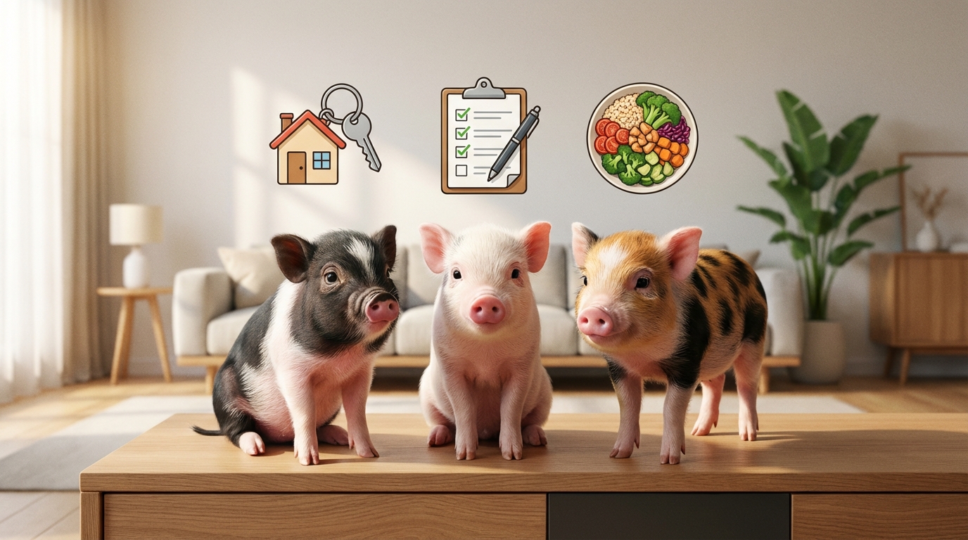 マイクロブタの購入前に確認すべき3つのポイント