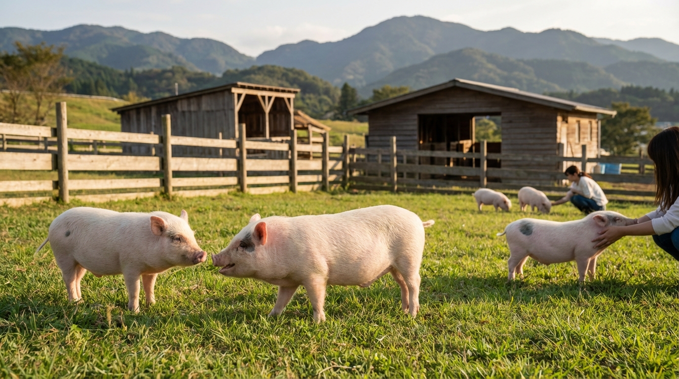 マイクロブタがいる愛知の牧場・動物園