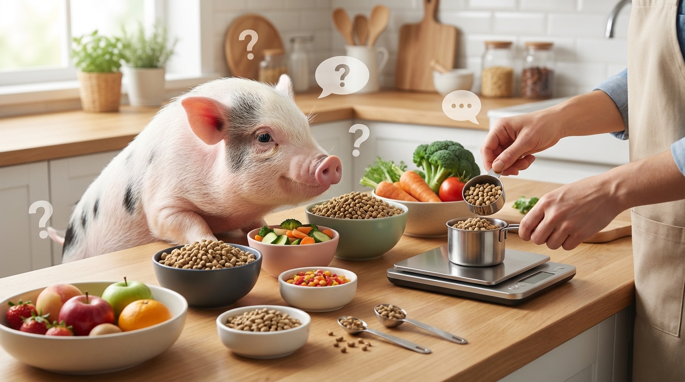 マイクロブタの餌の量に関するよくある質問