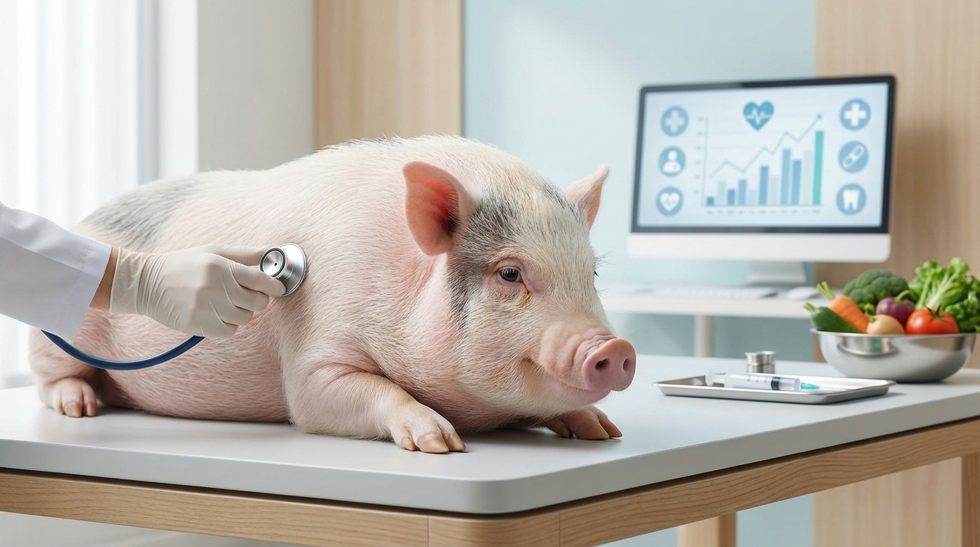 マイクロブタ5歳に必要な健康診断と病気予防