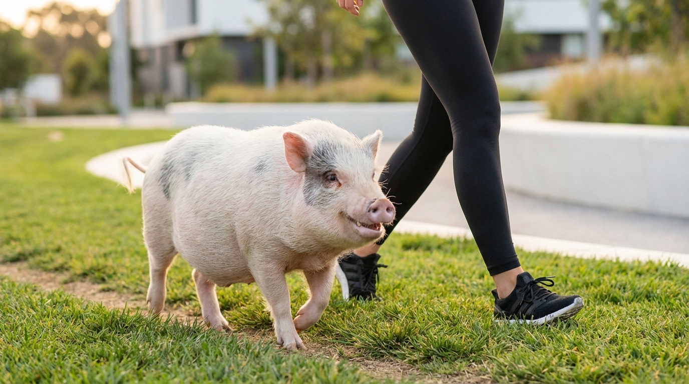 マイクロブタ5歳からの運動習慣|運動不足は万病のもと