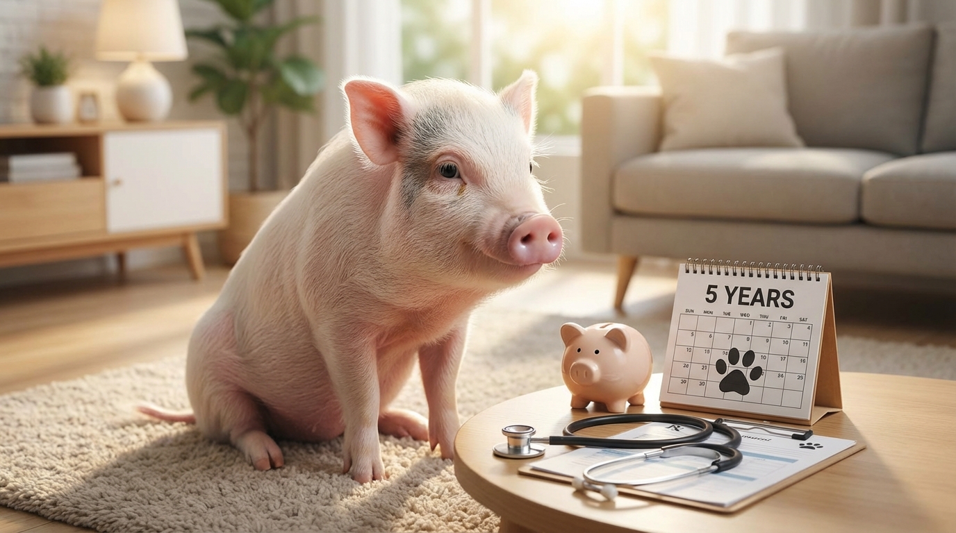 マイクロブタ5歳から考えるペット保険と医療費の備え