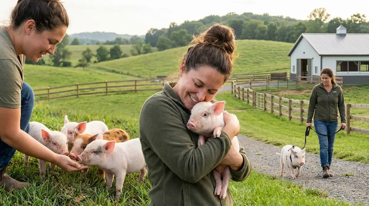 マイクロブタ牧場でできる体験内容|餌やり・抱っこ・散歩
