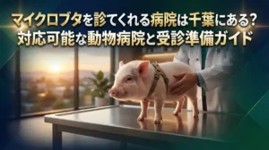 マイクロブタを診てくれる病院は千葉にある？対応可能な動物病院と受診準備ガイド