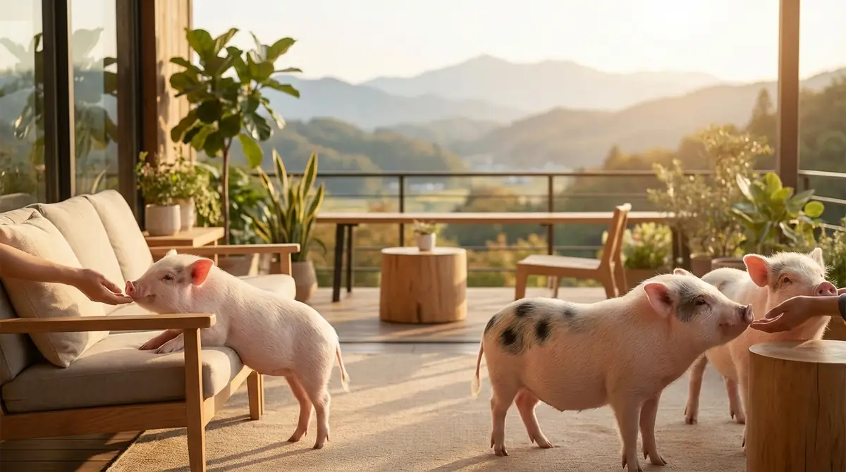 宮城から日帰りで行ける近県のマイクロブタカフェ・スポット