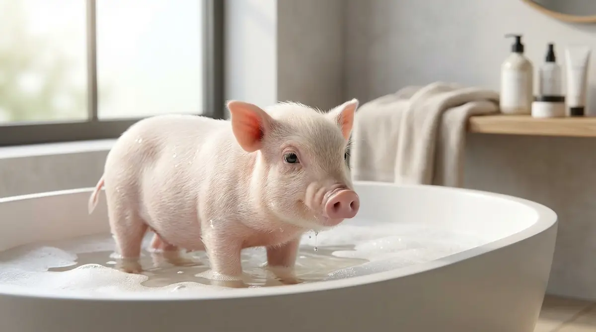 マイクロブタにお風呂は本当に必要？皮膚の特性から解説