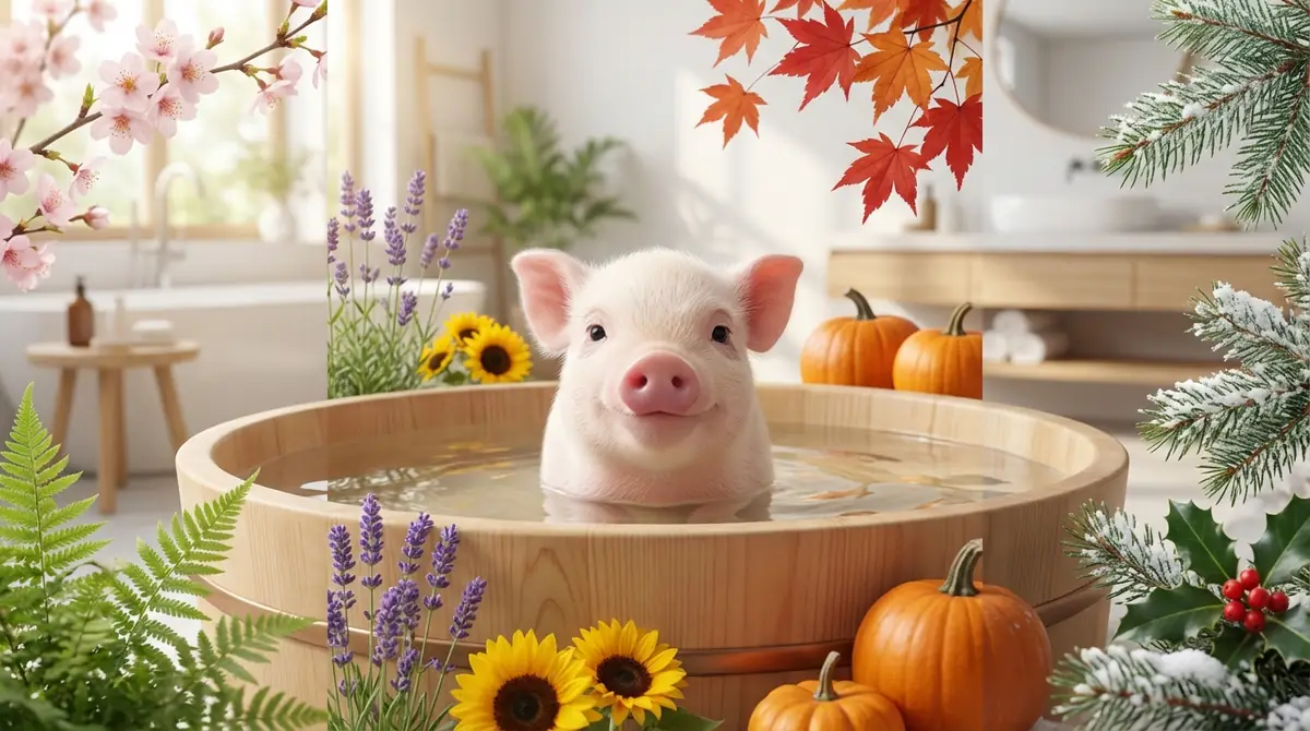 【季節別】マイクロブタのお風呂の頻度と注意点