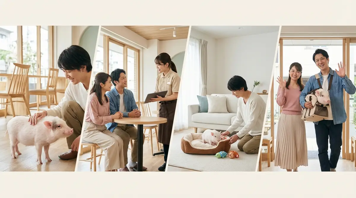 mipigでマイクロブタを購入する流れ【4ステップ】