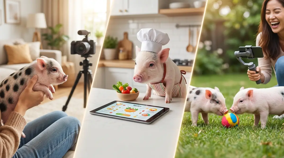 マイクロブタのユーチューブ動画は3つのジャンルに分かれる