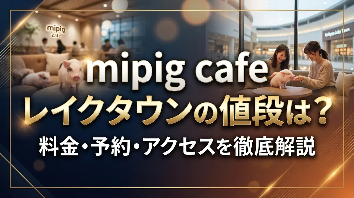 mipig cafe レイクタウンの値段は？料金・予約・アクセスを徹底解説