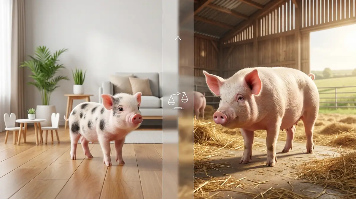 マイクロブタと食用豚の決定的な違い【比較表付き】