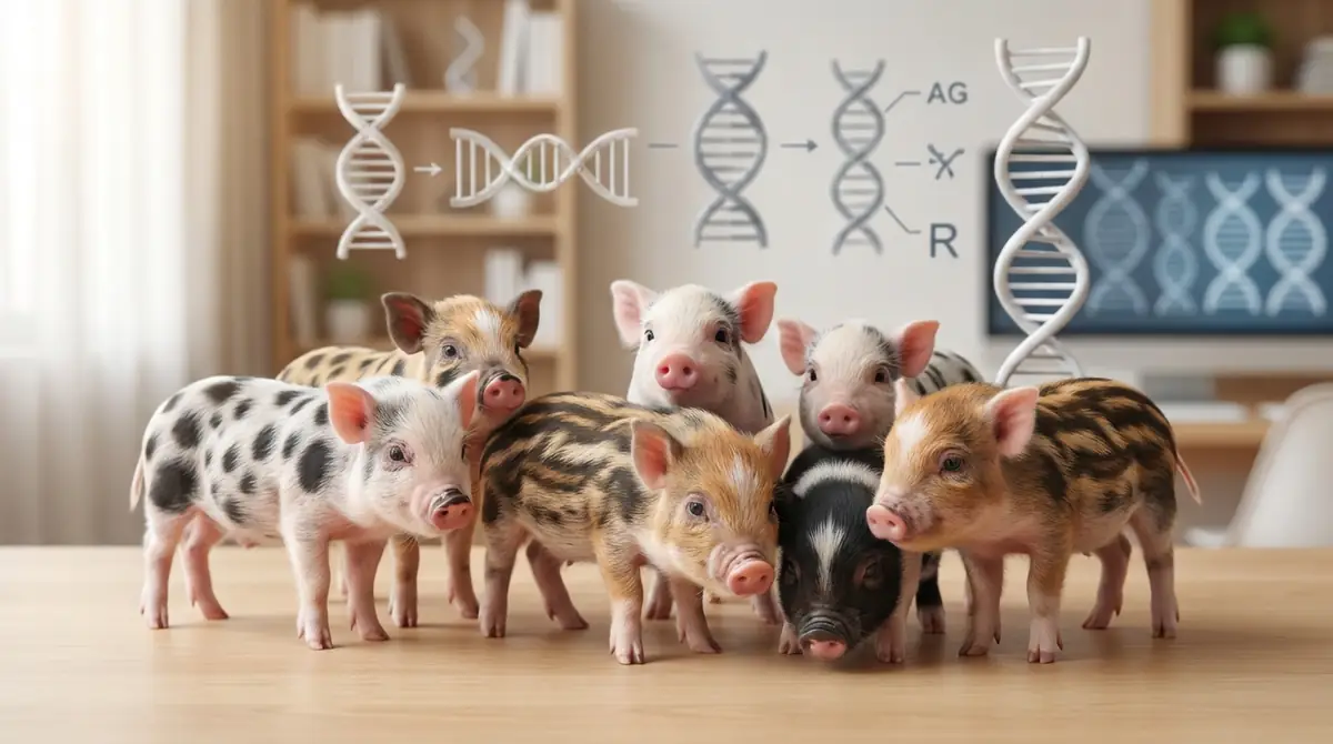 マイクロブタの柄はなぜ生まれる？遺伝の仕組みを解説