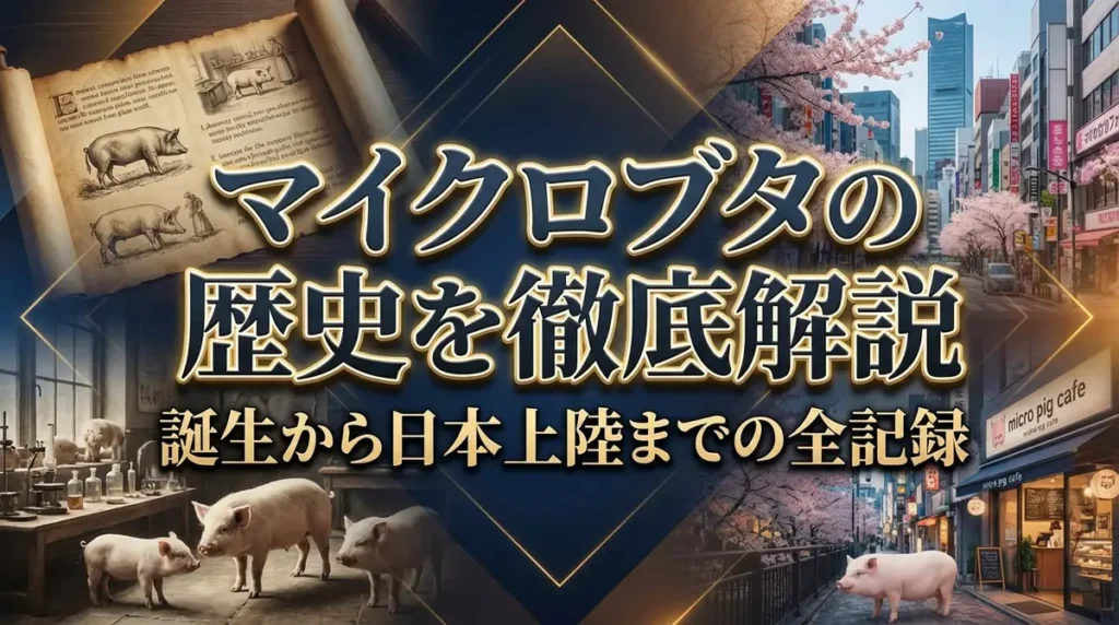 マイクロブタの歴史を徹底解説｜誕生から日本上陸までの全記録