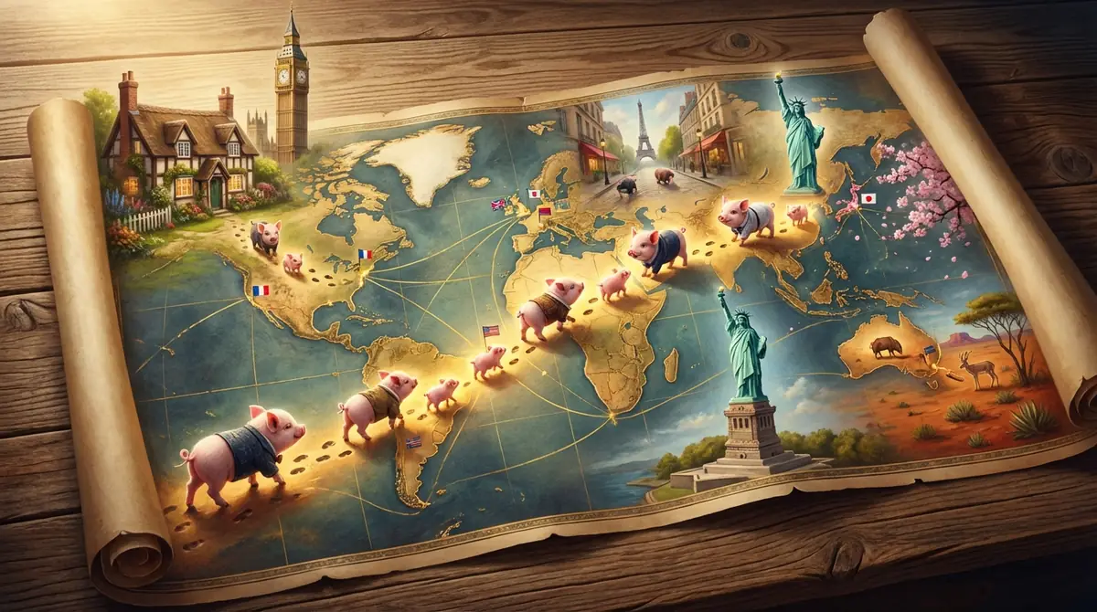 マイクロブタの世界普及の歴史｜イギリスから各国への広がり