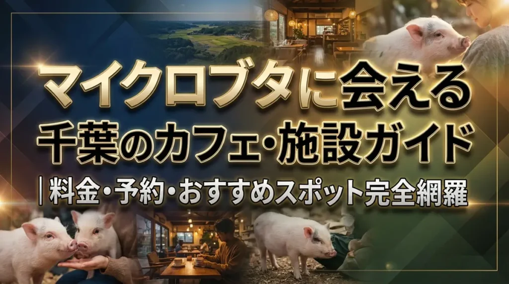 マイクロブタに会える千葉のカフェ・施設ガイド｜料金・予約・おすすめスポット完全網羅