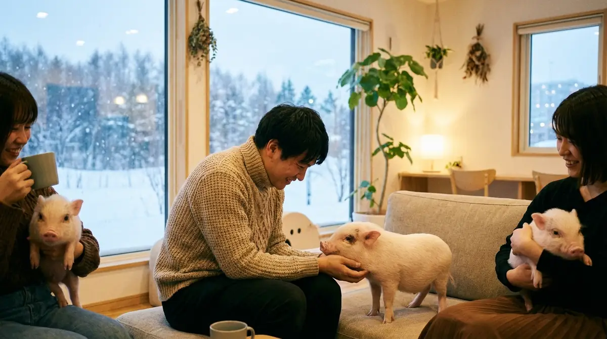 発寒のマイクロブタカフェで体験できること