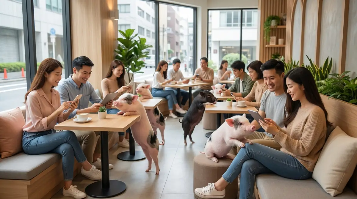 発寒マイクロブタカフェの予約方法と混雑状況