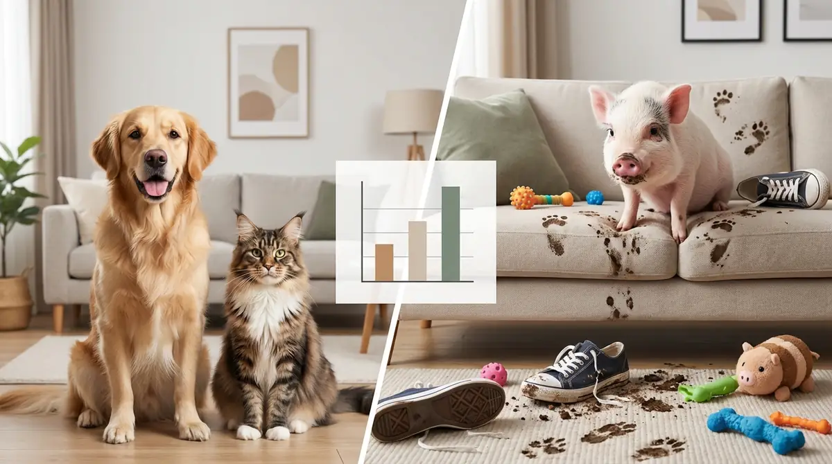 犬・猫と比較|マイクロブタのデメリットはどのくらい大変?