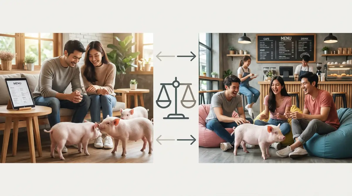 マイクロブタカフェの料金・ふれあい内容を徹底比較