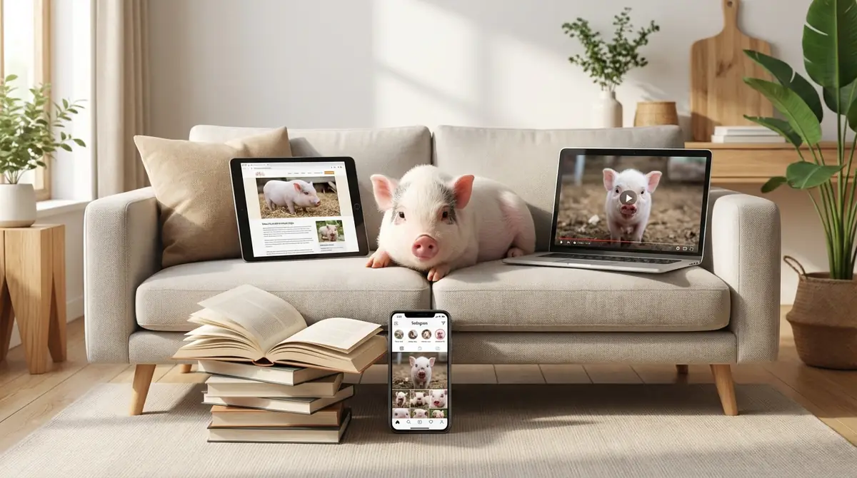 本と併用したいマイクロブタの情報源【Web・SNS・動画】