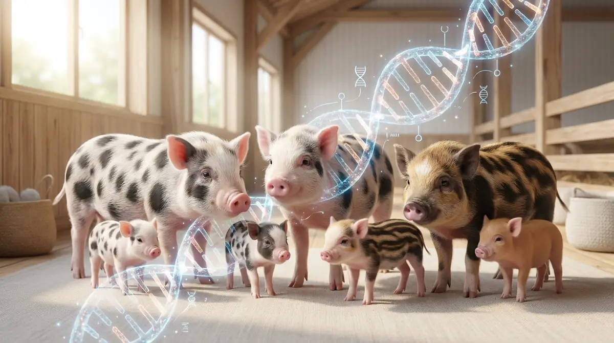 マイクロブタの柄と遺伝の関係｜親子の柄はどう決まる？