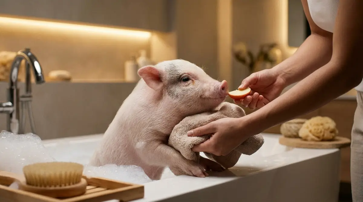 まとめ｜マイクロブタのお風呂は「やさしく・手早く・ご褒美で」