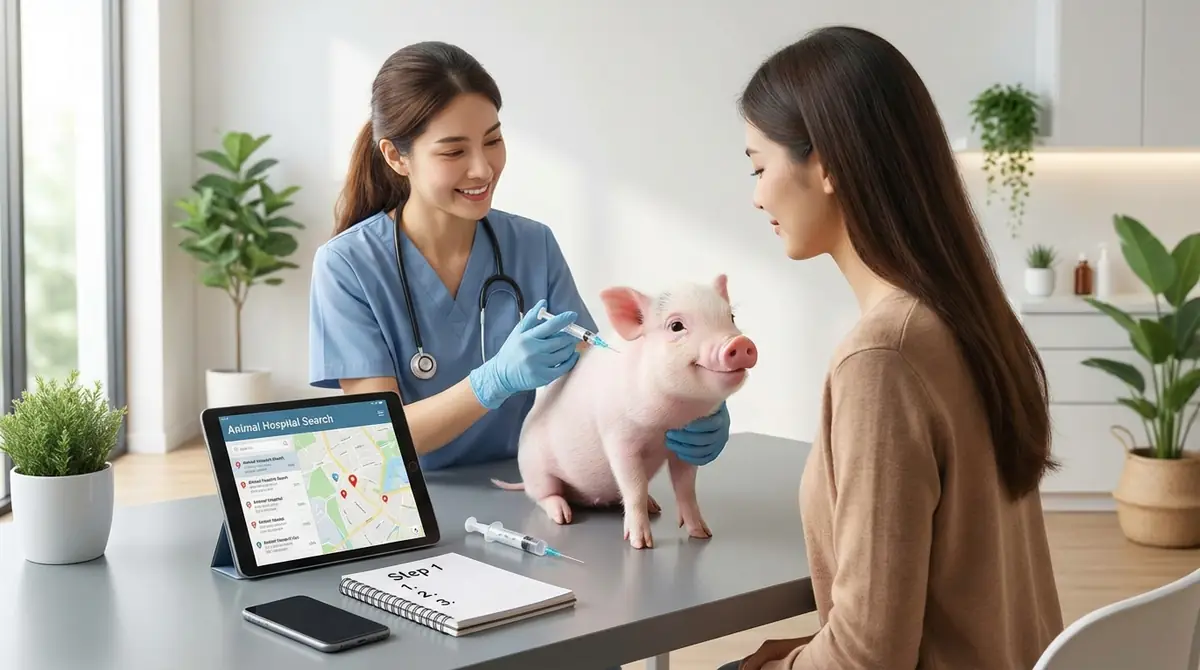 マイクロブタのワクチン対応病院を探す3ステップ