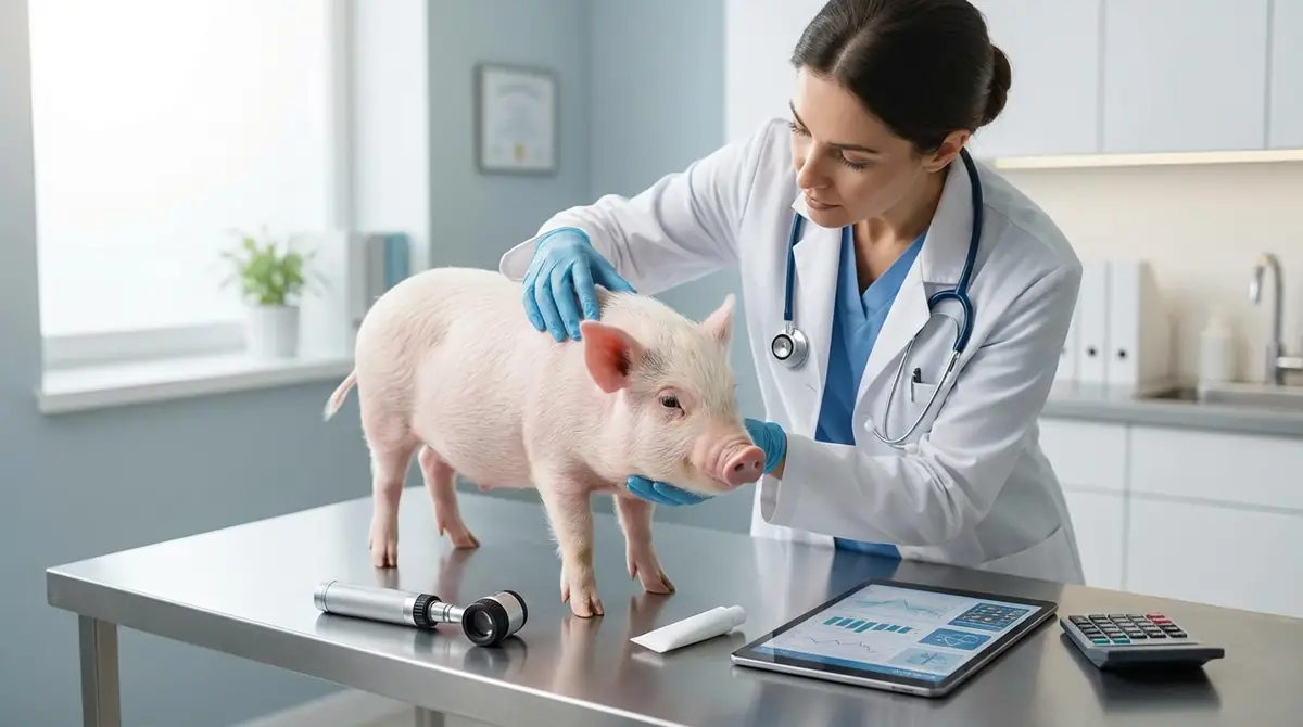 マイクロブタの皮膚炎治療の流れと費用目安