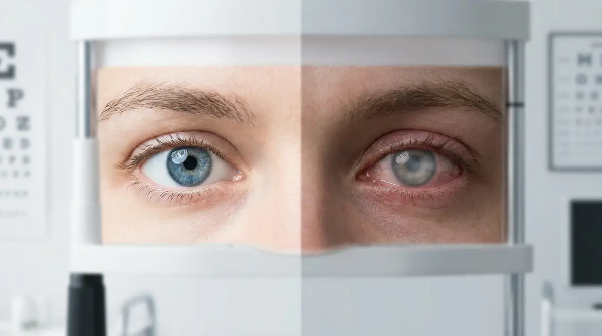 正常な目と病気の目の見分け方